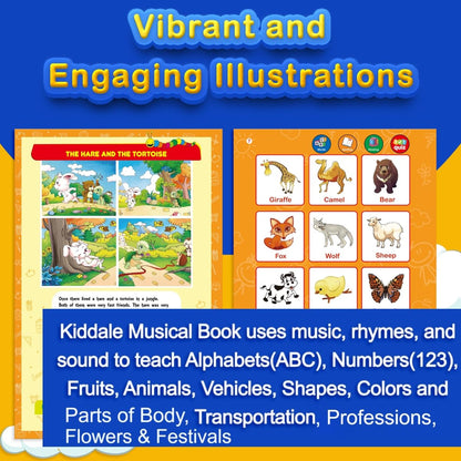 Kiddale ABC & 123 Smart Sound Book for Toddlers